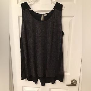 Pennington’s Sparkly Dressy Sleeveless Top 2X